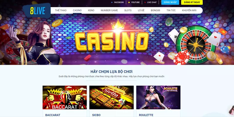 Nhà cái 8LIVE với nhiều trải nghiệm cá cược thú vị