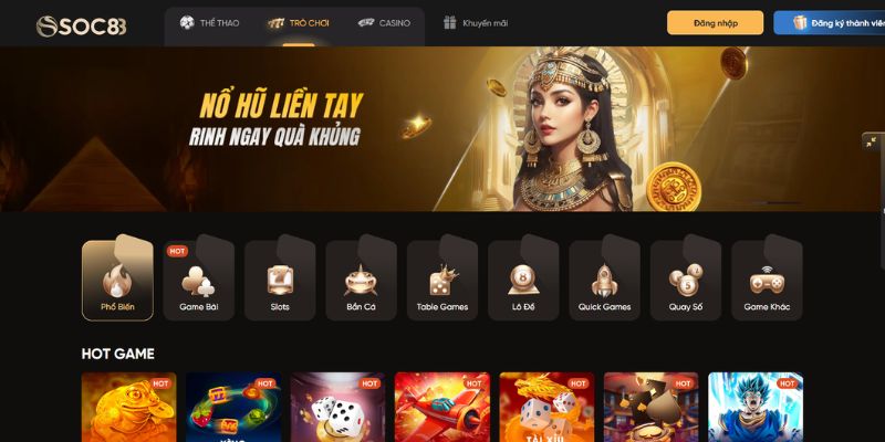 Trải nghiệm Slots Game xanh chín